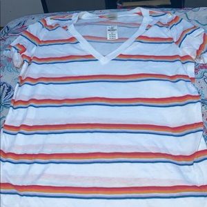 Short sleeve rainbow PINK shirt